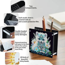Load image into Gallery viewer, Acrylic Special Shape Animals DIY Diamond Painting Pen Holder Kit for Art Crafts
