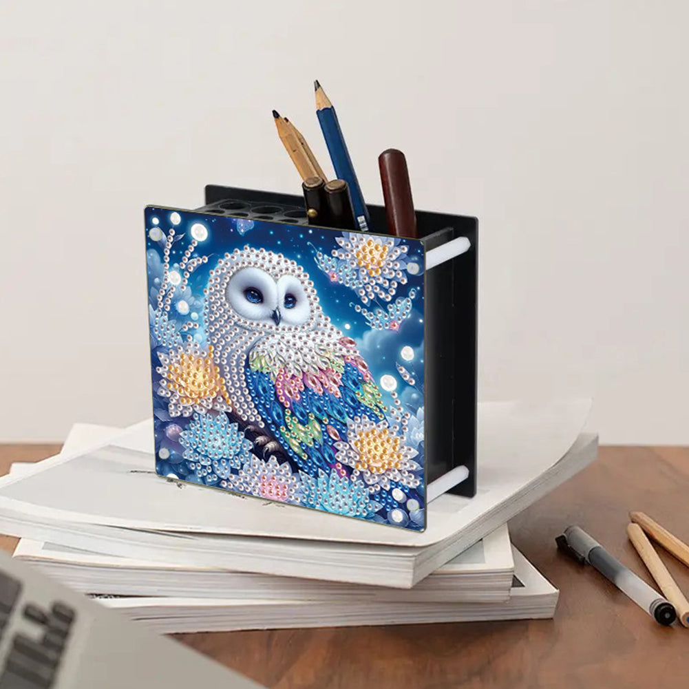 Acrylic Special Shape Animals DIY Diamond Painting Pen Holder Kit for Art Crafts