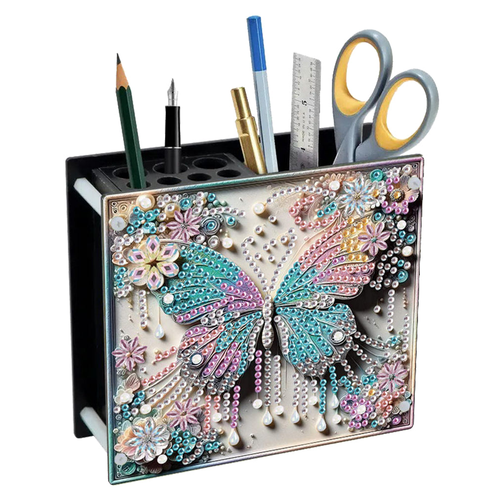 Acrylic Special Shape Animals DIY Diamond Painting Pen Holder Kit for Art Crafts