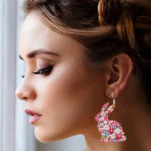 Load image into Gallery viewer, 4 Pairs Double Sided Exquisite Pattern Diamond Painting Earrings for Women Girls