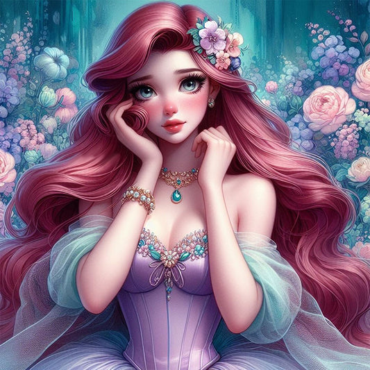 AB Diamond Painting - Full Round - Ariel (40*40CM)