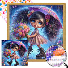 Load image into Gallery viewer, AB Diamond Painting - Full Round - Cute Girl With Umbrella (40*40CM)