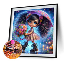 Load image into Gallery viewer, AB Diamond Painting - Full Round - Cute Girl With Umbrella (40*40CM)