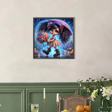 Load image into Gallery viewer, AB Diamond Painting - Full Round - Cute Girl With Umbrella (40*40CM)