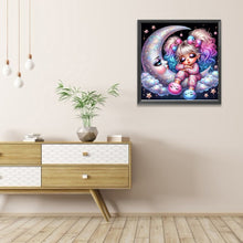 Load image into Gallery viewer, AB Diamond Painting - Full Round - Girl On The Moon (40*40CM)