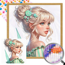 Load image into Gallery viewer, AB Diamond Painting - Full Round - Pretty Blonde Girl (40*40CM)