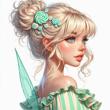 Load image into Gallery viewer, AB Diamond Painting - Full Round - Pretty Blonde Girl (40*40CM)