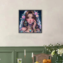 Load image into Gallery viewer, AB Diamond Painting - Full Round - Exotic Girl With Flowers (40*40CM)