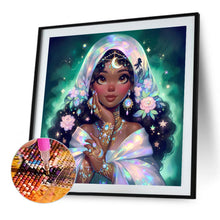 Load image into Gallery viewer, AB Diamond Painting - Full Round - Exotic Black-Haired Girl (40*40CM)