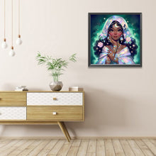 Load image into Gallery viewer, AB Diamond Painting - Full Round - Exotic Black-Haired Girl (40*40CM)