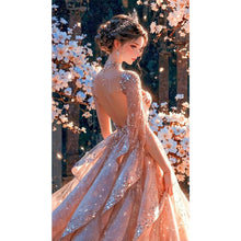 Load image into Gallery viewer, AB Diamond Painting - Full Round - Elegant Princess Dress Girl (40*70CM)