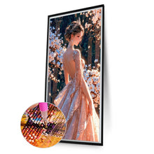 Load image into Gallery viewer, AB Diamond Painting - Full Round - Elegant Princess Dress Girl (40*70CM)