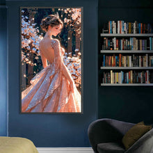 Load image into Gallery viewer, AB Diamond Painting - Full Round - Elegant Princess Dress Girl (40*70CM)