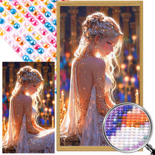 Load image into Gallery viewer, AB Diamond Painting - Full Round - Elegant Evening Dress Girl (40*70CM)