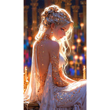 Load image into Gallery viewer, AB Diamond Painting - Full Round - Elegant Evening Dress Girl (40*70CM)