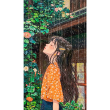 Load image into Gallery viewer, AB Diamond Painting - Full Round - Girl In The Rain (40*70CM)