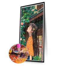 Load image into Gallery viewer, AB Diamond Painting - Full Round - Girl In The Rain (40*70CM)