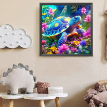 Load image into Gallery viewer, Diamond Painting - Full Round - Flower Bush Tortoise (40*40CM)