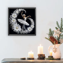 Load image into Gallery viewer, Diamond Painting - Partial Special Shaped - Beautiful Skirt Dancing Girl (30*30CM)