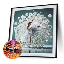 Load image into Gallery viewer, Diamond Painting - Partial Special Shaped - Beautiful Skirt Dancing Girl (30*30CM)