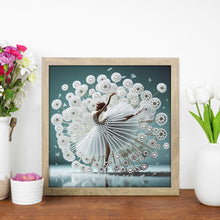 Load image into Gallery viewer, Diamond Painting - Partial Special Shaped - Beautiful Skirt Dancing Girl (30*30CM)