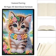 Load image into Gallery viewer, 50 Pages A5 Special Shaped Cute Pattern 5D Diamond Drawing Book Art for Students