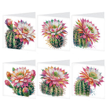 Load image into Gallery viewer, 6pcs Diamond Painting Greeting Cards DIY Diamond Art Cards Handmade Arts Crafts