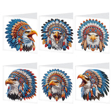 Load image into Gallery viewer, 6pcs Diamond Painting Greeting Cards DIY Diamond Art Cards Handmade Arts Crafts