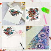 Load image into Gallery viewer, 6pcs Diamond Painting Greeting Cards DIY Diamond Art Cards Handmade Arts Crafts