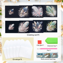 Load image into Gallery viewer, 6pcs Diamond Painting Greeting Cards DIY Diamond Art Cards Handmade Arts Crafts