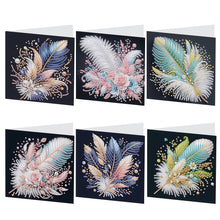 Load image into Gallery viewer, 6pcs Diamond Painting Greeting Cards DIY Diamond Art Cards Handmade Arts Crafts