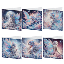 Load image into Gallery viewer, 6pcs Diamond Painting Greeting Cards DIY Diamond Art Cards Handmade Arts Crafts