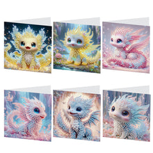 Load image into Gallery viewer, 6pcs Diamond Painting Greeting Cards DIY Diamond Art Cards Handmade Arts Crafts