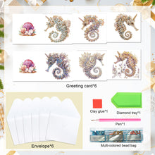 Load image into Gallery viewer, 6pcs Diamond Painting Greeting Cards DIY Diamond Art Cards Handmade Arts Crafts