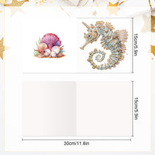 Load image into Gallery viewer, 6pcs Diamond Painting Greeting Cards DIY Diamond Art Cards Handmade Arts Crafts