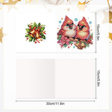 Load image into Gallery viewer, 6pcs Diamond Painting Greeting Cards DIY Diamond Art Cards Handmade Arts Crafts