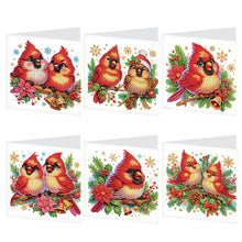 Load image into Gallery viewer, 6pcs Diamond Painting Greeting Cards DIY Diamond Art Cards Handmade Arts Crafts