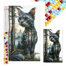 Load image into Gallery viewer, Diamond Painting - Full Square - Kitten In The Deep Forest (40*70CM)