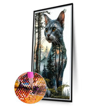 Load image into Gallery viewer, Diamond Painting - Full Square - Kitten In The Deep Forest (40*70CM)