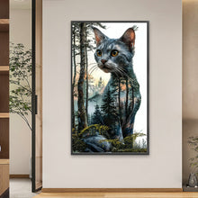 Load image into Gallery viewer, Diamond Painting - Full Square - Kitten In The Deep Forest (40*70CM)