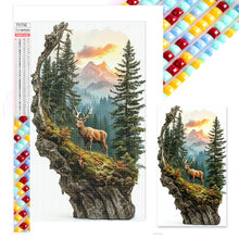 Load image into Gallery viewer, Diamond Painting - Full Square - Elk In The Distant Mountains (40*70CM)