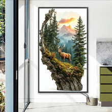 Load image into Gallery viewer, Diamond Painting - Full Square - Elk In The Distant Mountains (40*70CM)