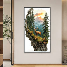 Load image into Gallery viewer, Diamond Painting - Full Square - Elk In The Distant Mountains (40*70CM)