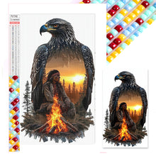 Load image into Gallery viewer, Diamond Painting - Full Square - Eagle By The Bonfire (40*70CM)
