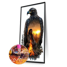 Load image into Gallery viewer, Diamond Painting - Full Square - Eagle By The Bonfire (40*70CM)