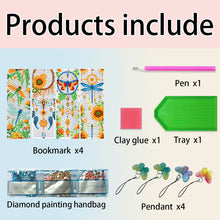 Load image into Gallery viewer, 4Pcs Special Shape Animals 5D DIY Diamond Painting Bookmark for Adults Beginners