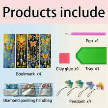 Load image into Gallery viewer, 4Pcs Special Shape Animals 5D DIY Diamond Painting Bookmark for Adults Beginners