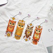 Load image into Gallery viewer, 4Pcs Special Shape Animals 5D DIY Diamond Painting Bookmark for Adults Beginners