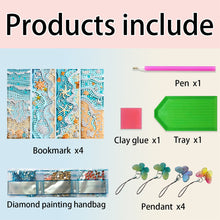 Load image into Gallery viewer, 4Pcs Special Shape Animals 5D DIY Diamond Painting Bookmark for Adults Beginners
