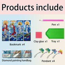 Load image into Gallery viewer, 4Pcs Special Shape Animals 5D DIY Diamond Painting Bookmark for Adults Beginners